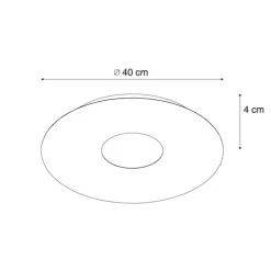 Moderne plafondlamp goud 40cm incl. LED 3-staps dimbaar - Morning