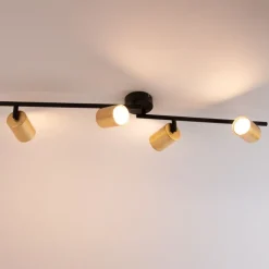 Moderne plafondlamp goud incl. LED 4-lichts - Mark