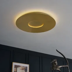 Moderne plafondlamp goud 60cm incl. LED 3-staps dimbaar - Morning