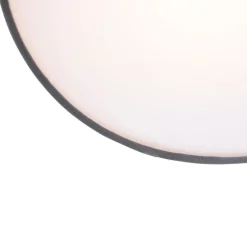 Moderne plafondlamp grijs 40 cm met gouden binnenkant - Drum