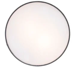 Moderne plafondlamp grijs 40 cm met gouden binnenkant - Drum