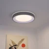 Moderne plafondlamp grijs met wit 48cm incl. LED dimbaar RGB - Kanton