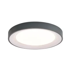 Moderne plafondlamp grijs met wit 48cm incl. LED dimbaar RGB - Kanton