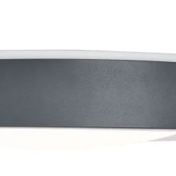 Moderne plafondlamp grijs met wit 48cm incl. LED dimbaar RGB - Kanton