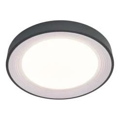 Moderne plafondlamp grijs met wit 48cm incl. LED dimbaar RGB - Kanton