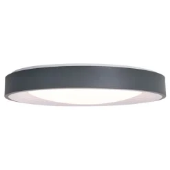 Moderne plafondlamp grijs met wit 48cm incl. LED dimbaar RGB - Kanton