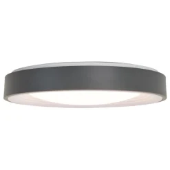 Moderne plafondlamp grijs met wit 38cm incl. LED dimbaar RGB - Kanton
