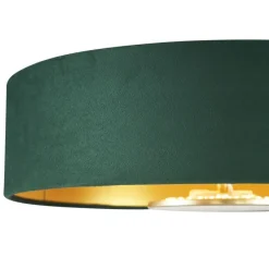 Moderne plafondlamp groen met gouden binnenkant incl. LED 3-staps dimbaar - Bredow