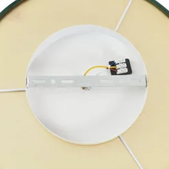 Moderne plafondlamp groen met gouden binnenkant incl. LED 3-staps dimbaar - Bredow