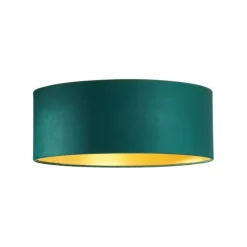 Moderne plafondlamp groen velours 40cm incl. LED 3-staps dimbaar - Sue