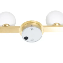 Moderne plafondlamp messing IP44 4-lichts - Cederic