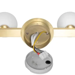 Moderne plafondlamp messing IP44 4-lichts - Cederic