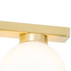 Moderne plafondlamp messing IP44 4-lichts - Cederic