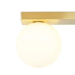 Moderne plafondlamp messing 2-lichts kantelbaar - Lesly