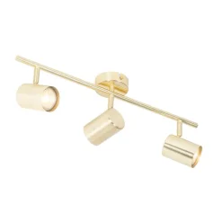 Moderne plafondlamp messing 3-lichts verstelbaar - Jeana