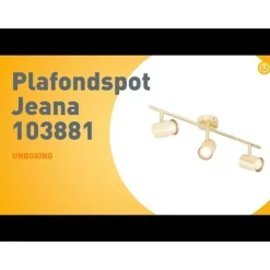 Moderne plafondlamp messing 3-lichts verstelbaar - Jeana