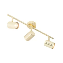 Moderne plafondlamp messing 3-lichts verstelbaar - Jeana