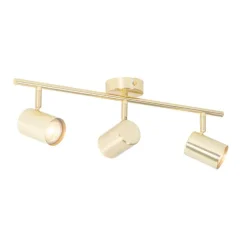 Moderne plafondlamp messing 3-lichts verstelbaar - Jeana