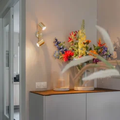 Moderne plafondlamp messing 2-lichts verstelbaar - Jeana