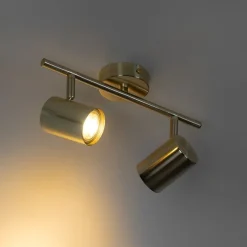 Moderne plafondlamp messing 2-lichts verstelbaar - Jeana