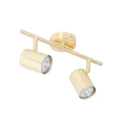 Moderne plafondlamp messing 2-lichts verstelbaar - Jeana