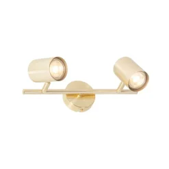 Moderne plafondlamp messing 2-lichts verstelbaar - Jeana