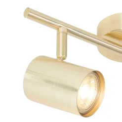 Moderne plafondlamp messing 2-lichts verstelbaar - Jeana