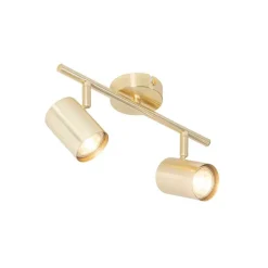 Moderne plafondlamp messing 2-lichts verstelbaar - Jeana