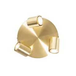 Moderne plafondlamp messing verstelbaar rond 3-lichts - Java