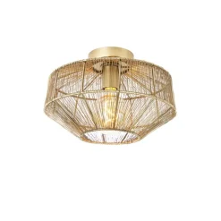 Moderne plafondlamp messing 30 cm - Bolti