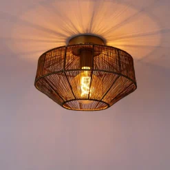 Moderne plafondlamp messing 30 cm - Bolti