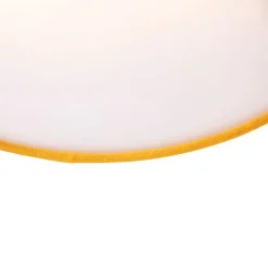 Moderne plafondlamp oker 40 cm met gouden binnenkant - Drum