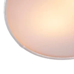 Moderne plafondlamp roze 30 cm met gouden binnenkant - Drum