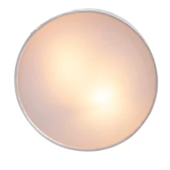 Moderne plafondlamp roze 30 cm met gouden binnenkant - Drum