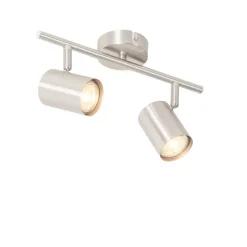 Moderne plafondlamp staal 2-lichts verstelbaar - Jeana