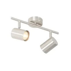 Moderne plafondlamp staal 2-lichts verstelbaar - Jeana