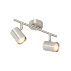 Moderne plafondlamp staal 2-lichts verstelbaar - Jeana