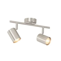 Moderne plafondlamp staal 2-lichts verstelbaar - Jeana