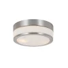 Moderne plafondlamp staal 23 cm IP44- Flavi