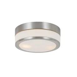 Moderne plafondlamp staal 23 cm IP44- Flavi
