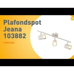 Moderne plafondlamp staal 3-lichts verstelbaar - Jeana