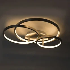 Moderne plafondlamp staal incl. LED en dimmer- Rondas