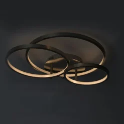 Moderne plafondlamp staal incl. LED en dimmer- Rondas