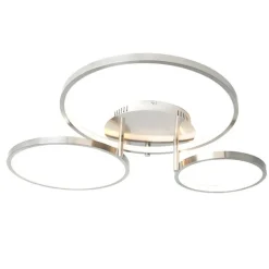 Moderne plafondlamp staal incl. LED en dimmer- Rondas