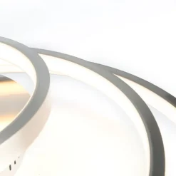Moderne plafondlamp staal incl. LED en dimmer- Rondas