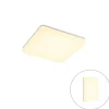 Moderne plafondlamp vierkant incl. LED - Plater