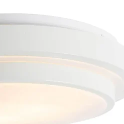 Moderne plafondlamp wit 35 cm IP44 - Walden