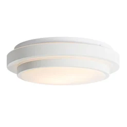 Moderne plafondlamp wit 35 cm IP44 - Walden