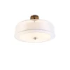 Moderne plafondlamp wit 50 cm 3-lichts - Drum Duo
