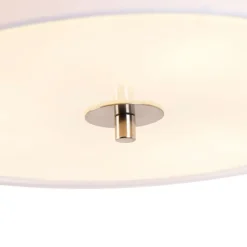Moderne plafondlamp wit 50 cm 3-lichts - Drum Duo